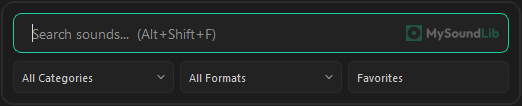 Quick Search Overlay Screenshot